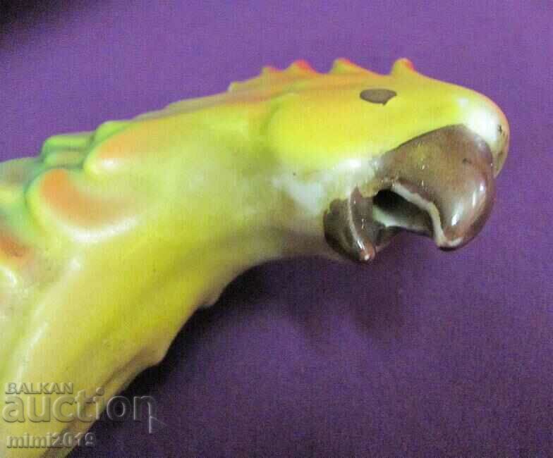 Delivery of 60's Vintich Porcelain Figure for Night Lamp-Parrot Delivery of 60's Vintich Porcelain Figure for Night Lamp-Parrot