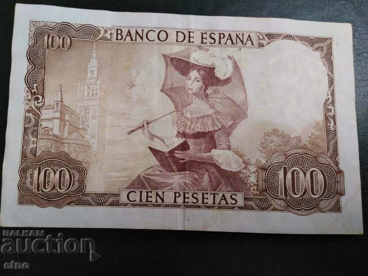 100 PESETS 1965 SPAIN with price 30.00 BGN | € 15.34