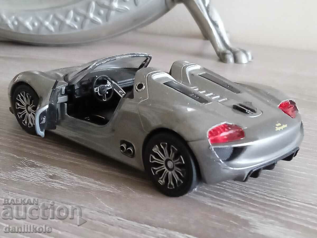 Auction  *$*Y*$* METAL PORSCHE 918 SPIDER CABRIO - WELLY *$*Y*$*