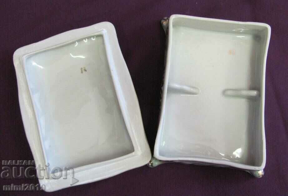 Vintich Porcelain Jewelry Box Marked - 6 Vintich Porcelain Jewelry Box Marked - 6