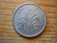 20 centimes 1941 - Γαλλική Ινδοκίνα