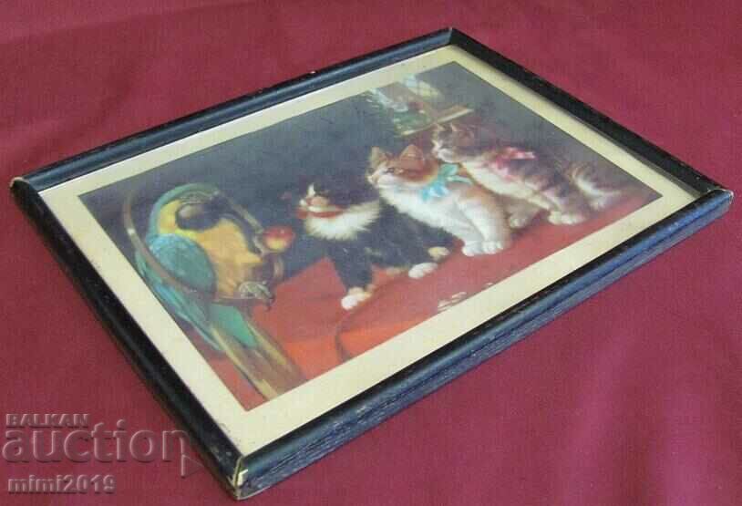 Delivery of 19th century Color Lithograph