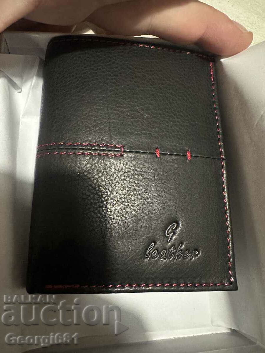 Men's wallet genuine leather