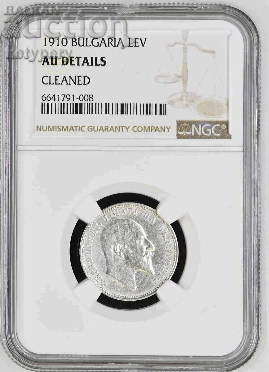 1 BGN 1910 NGC AU DETAILS 1 BGN 1910 NGC AU DETAILS