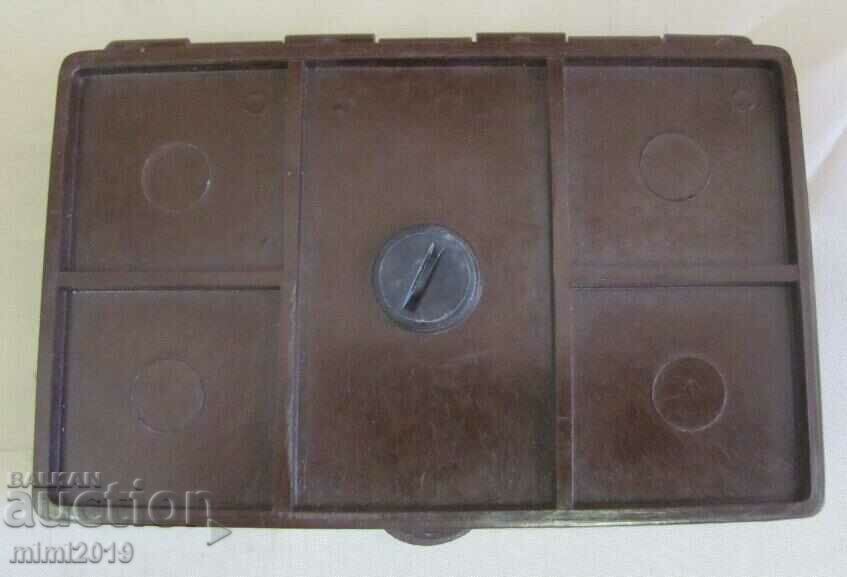 50's Vintich Bakelite Seal Stamp Box - 7 50's Vintich Bakelite Seal Stamp Box - 7