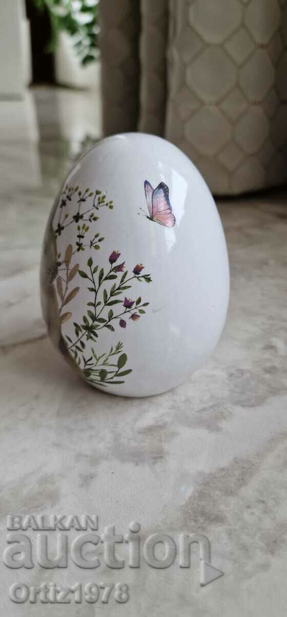 Large porcelain Easter egg. - 5