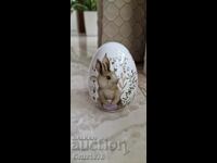 Large porcelain Easter egg.