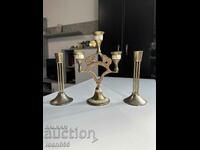 I am selling a set of candlesticks for candles