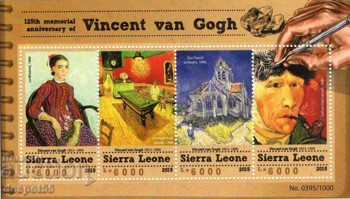 2015. Сиера Леоне. Картини - Винсент ван Гог. Блок.