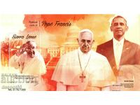 2015. Сиера Леоне. Пасторални визити на папа Франциск. Блок.