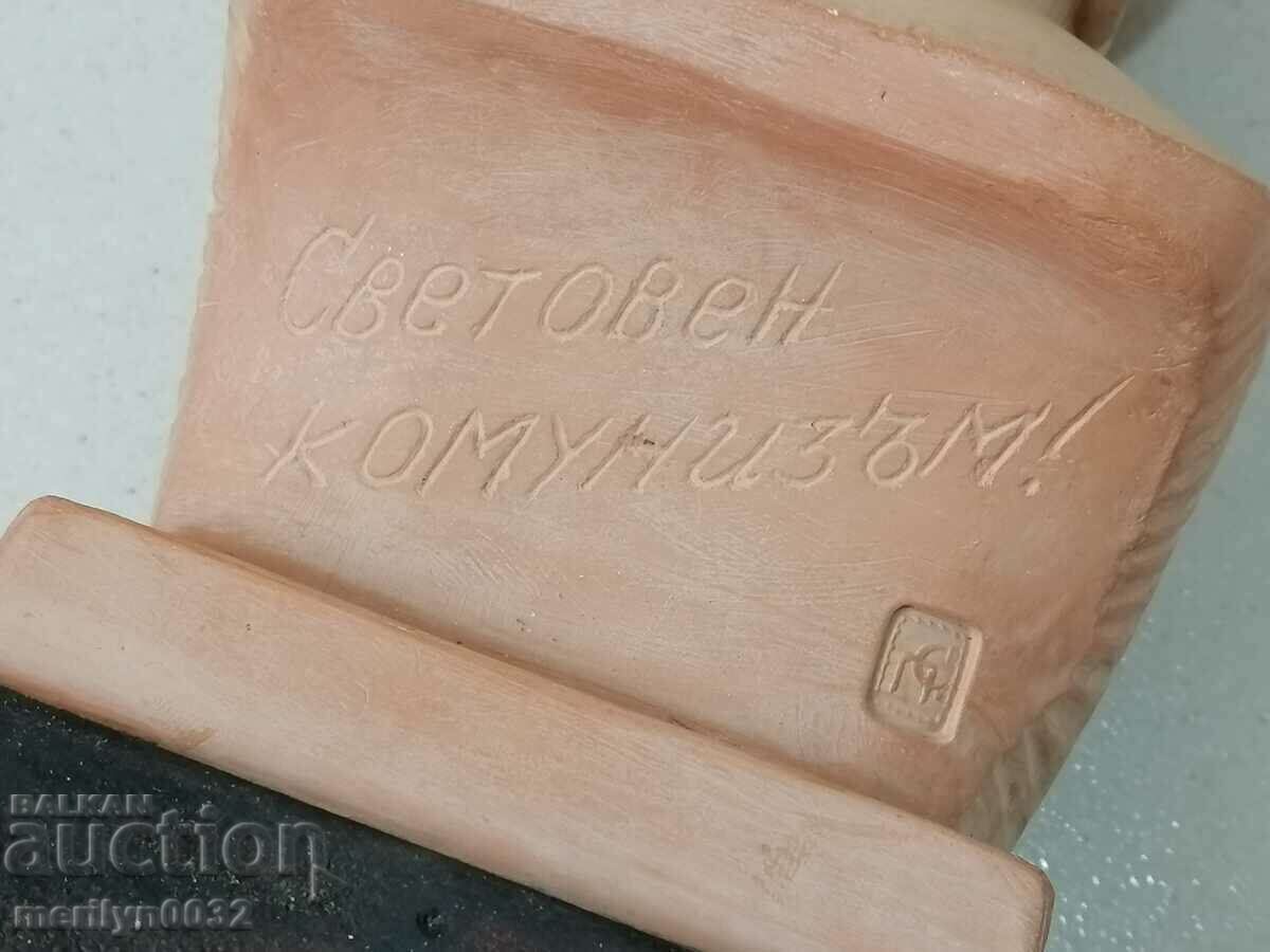 Ceramic bust of Lenin figure plastic statuette ceramics - 5 Ceramic bust of Lenin figure plastic statuette ceramics - 5