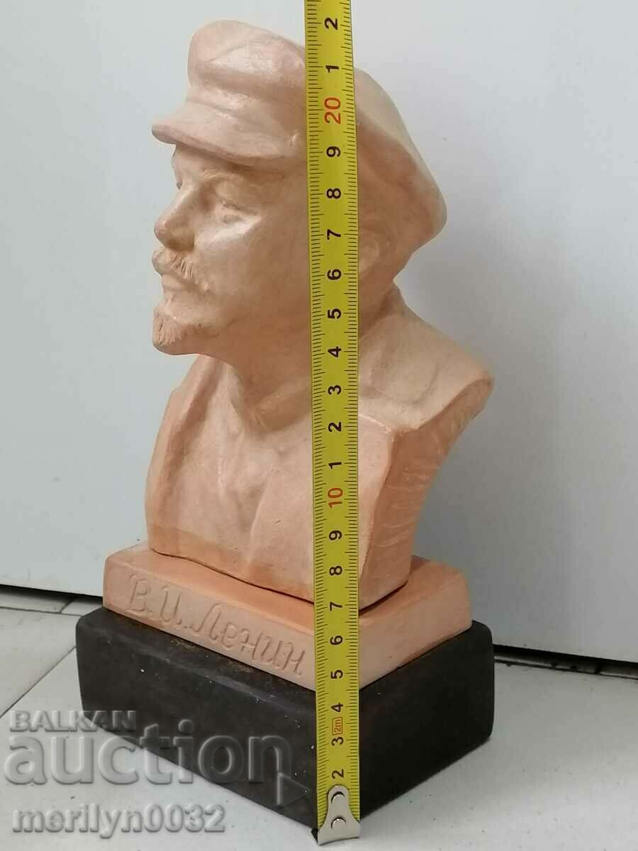 Bust din ceramică a figurii lui Lenin din plastic statuetă din ceramică