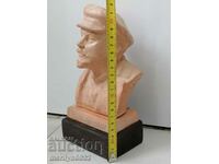 Ceramic bust of Lenin figure plastic statuette ceramics