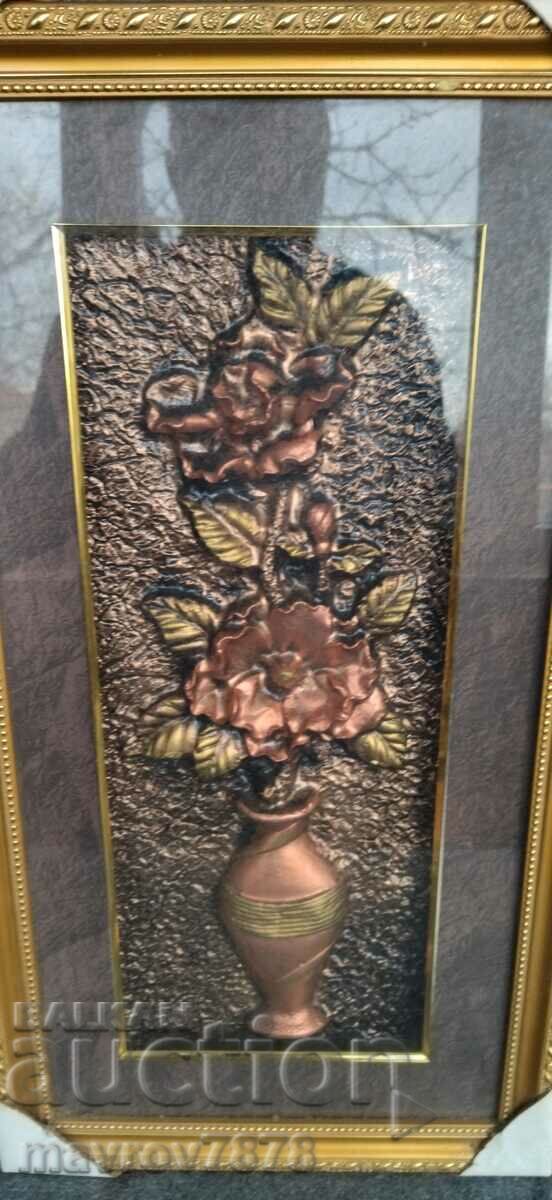 Embossed metal picture