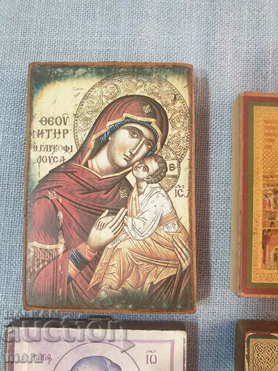 Lot 5 - old home icons - 5 pieces with price 50.00 BGN | € 25.56