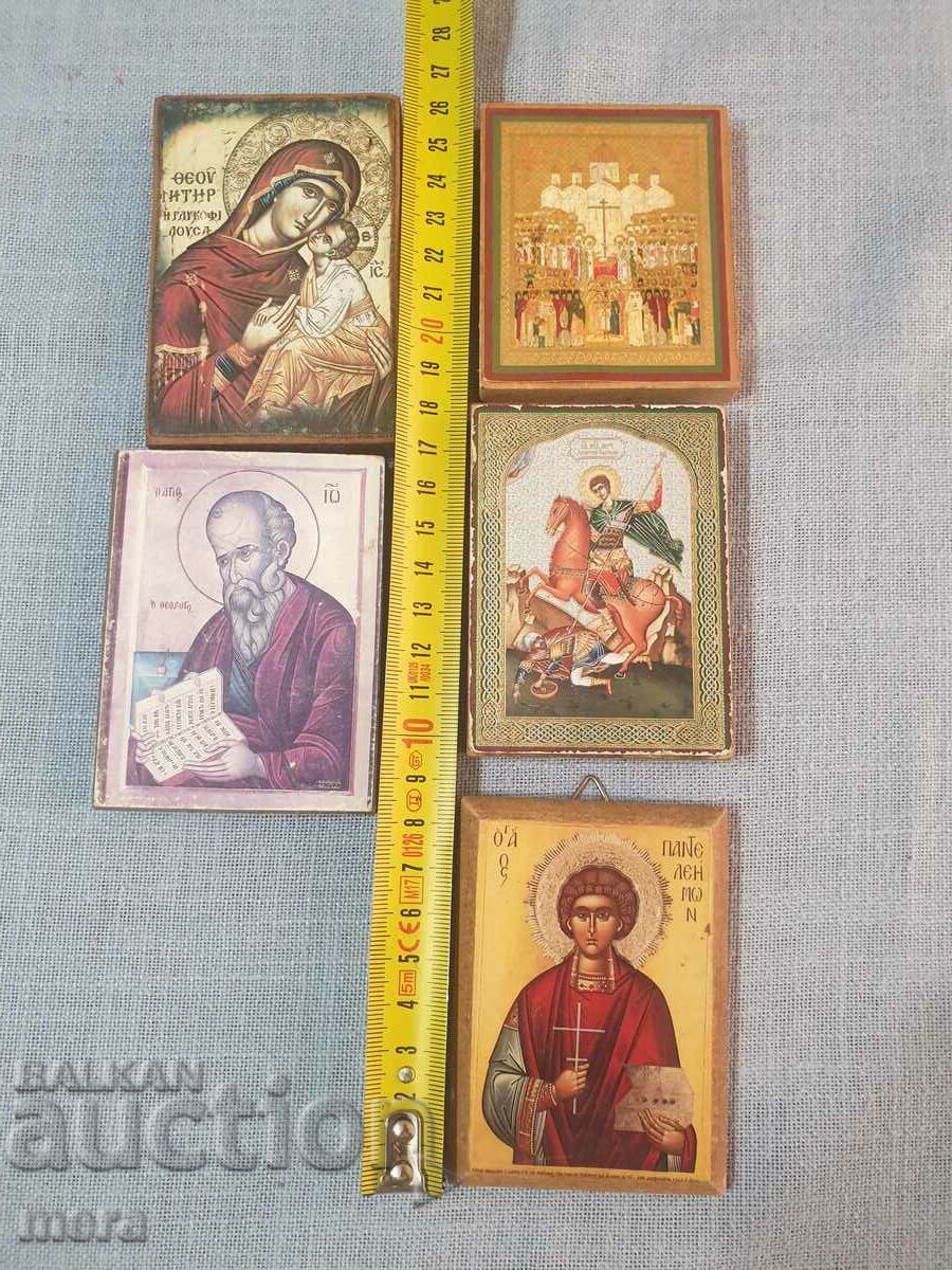 Lot 5 - old home icons - 5 pieces - 7