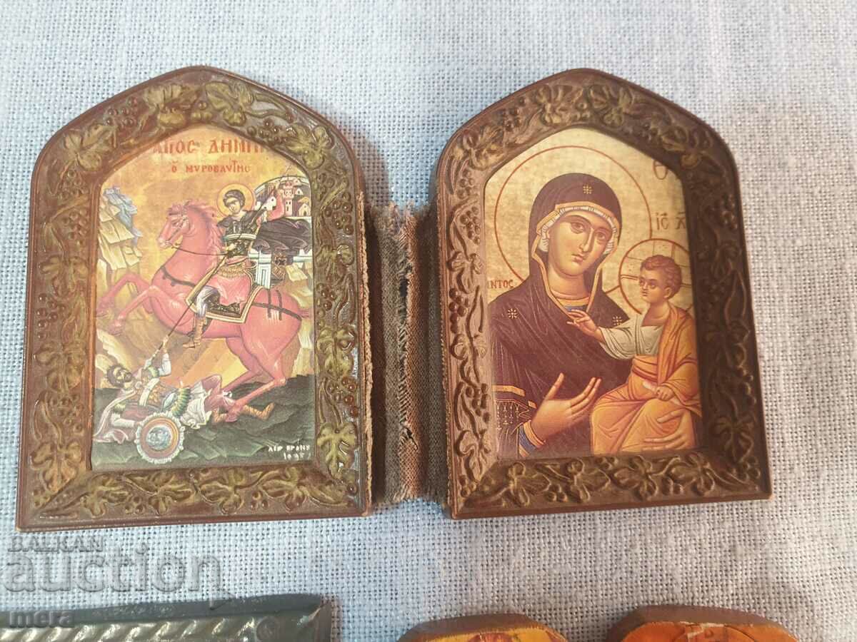 Lot 7 - old household icons - 5 pieces - 5 Lot 7 - old household icons - 5 pieces - 5