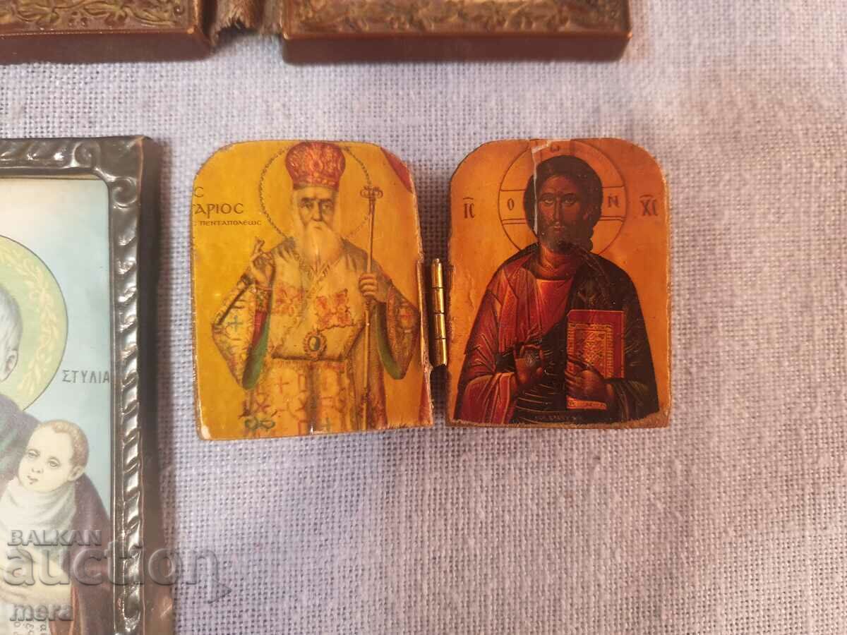 Lot 7 - old household icons - 5 pieces - 6 Lot 7 - old household icons - 5 pieces - 6