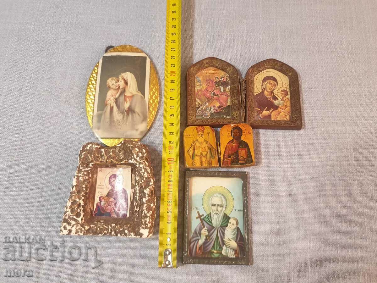 Lot 7 - old household icons - 5 pieces - 7 Lot 7 - old household icons - 5 pieces - 7