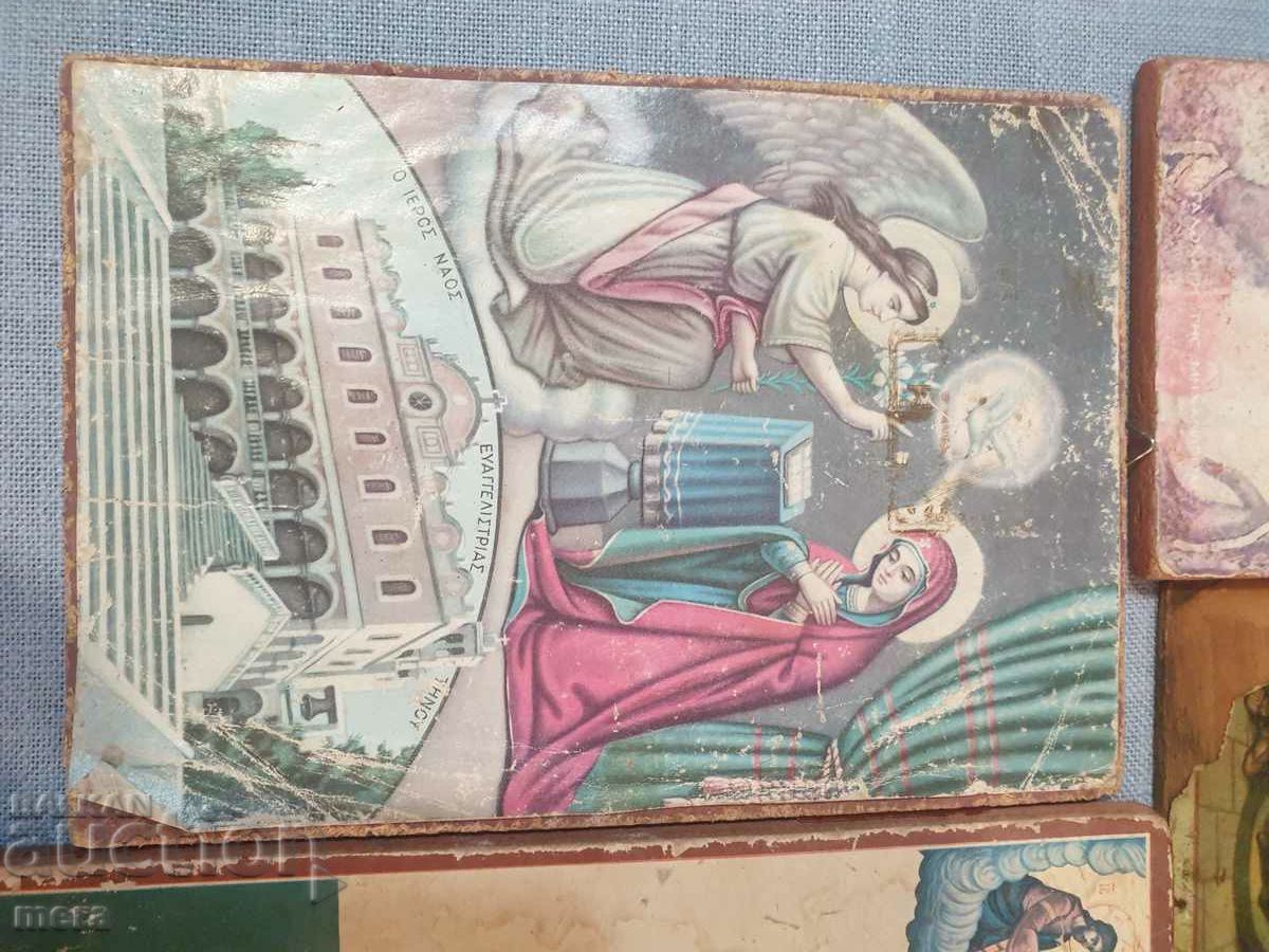 Lot 9 - old household icons - 5 pieces - 5 Lot 9 - old household icons - 5 pieces - 5