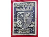 Τραπεζογραμμάτιο-Γερμανία-Βρανδεμβούργο-Küstrin-50 pfennig 1921