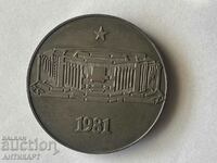 RARE medal plaque for the construction of the NDK 1981
