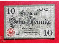 Banknote-Germany-Saxony-Osnabrück-10 Pfennig 1917