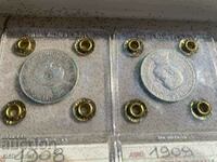 1 lira 1908,1909,1910,1912,1913 Italia, certificat