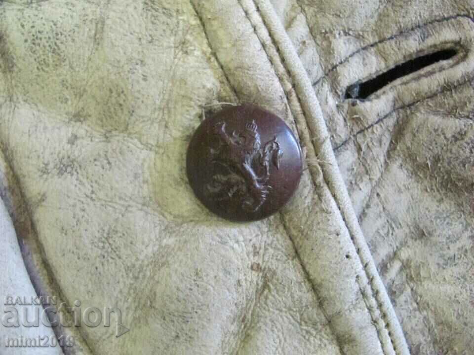 Auction World War II Leather Military Waistcoat Kingdom of Bulgaria Auction World War II Leather Military Waistcoat Kingdom of Bulgaria