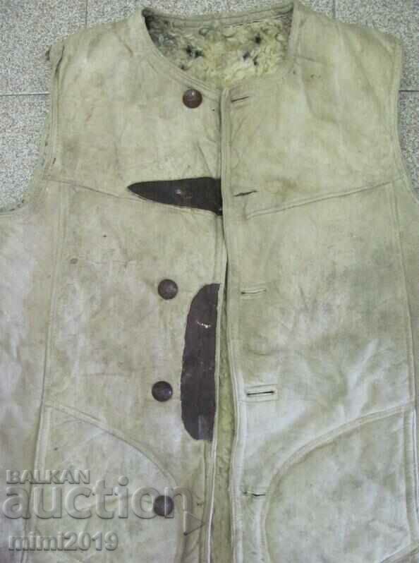 World War II Leather Military Waistcoat Kingdom of Bulgaria with price 120.00 BGN | € 61.36 World War II Leather Military Waistcoat Kingdom of Bulgaria with price 120.00 BGN | € 61.36