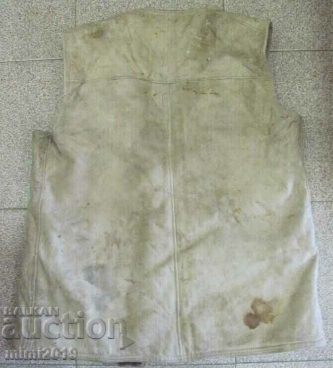 World War II Leather Military Waistcoat Kingdom of Bulgaria - 5 World War II Leather Military Waistcoat Kingdom of Bulgaria - 5