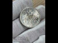 2 coroane 1912, Austro-Ungaria - moneda de argint