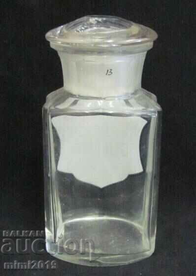 Γυάλινη φιάλη ιατρικής φαρμακοποιίας του 19ου αιώνα - 5