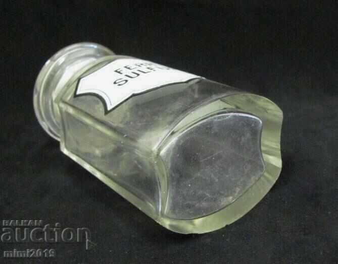 Γυάλινη φιάλη ιατρικής φαρμακοποιίας του 19ου αιώνα - 6