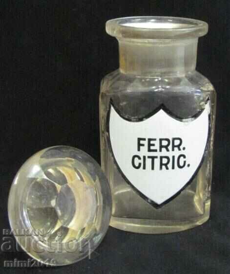 Auction  19th Century Medical Apothecary Glass Bottle