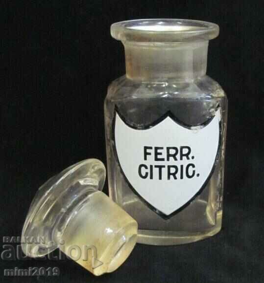 Delivery of 19th Century Medical Apothecary Glass Bottle