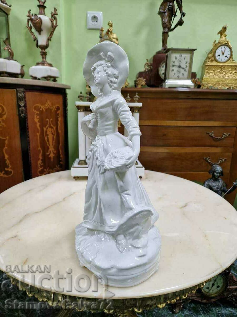 Уникална антикварна италианска фигура Capodimonte - 6