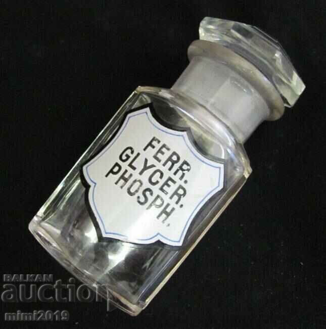 19th Century Medical Apothecary Glass Bottle - 6 19th Century Medical Apothecary Glass Bottle - 6