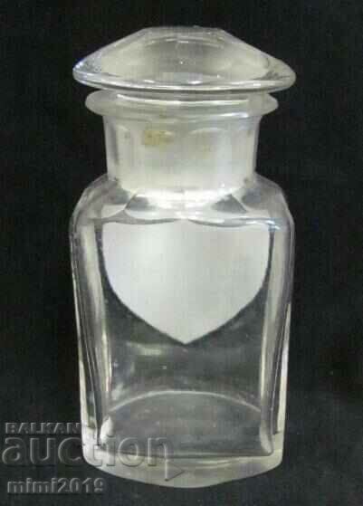 Γυάλινη φιάλη ιατρικής φαρμακοποιίας του 19ου αιώνα - 5
