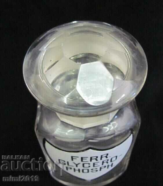 Γυάλινη φιάλη ιατρικής φαρμακοποιίας του 19ου αιώνα - 6