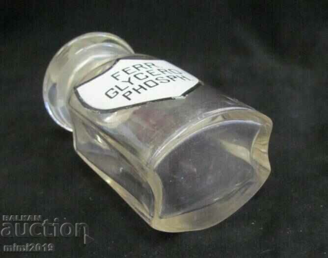 Γυάλινη φιάλη ιατρικής φαρμακοποιίας του 19ου αιώνα - 7