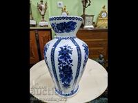 A superb antique Dutch Delft porcelain vase