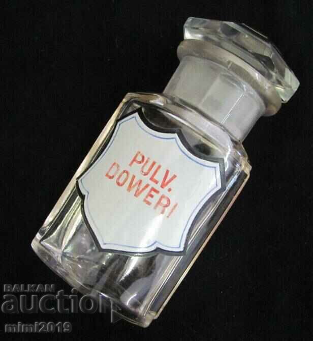 Sticla de sticlă de farmacie medicală din secolul al XIX-lea - 6 Sticla de sticlă de farmacie medicală din secolul al XIX-lea - 6