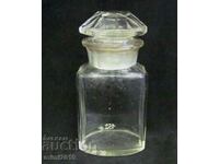 Sticla de sticlă de farmacie medicală din secolul al XIX-lea