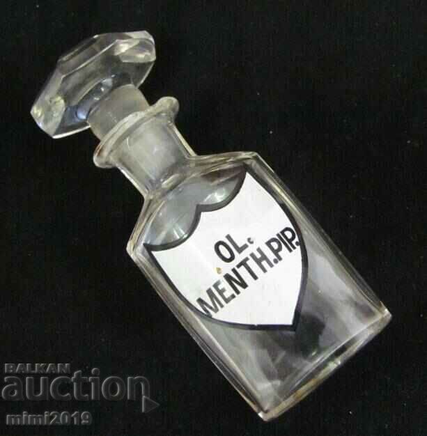 Γυάλινη φιάλη ιατρικής φαρμακοποιίας του 19ου αιώνα - 6