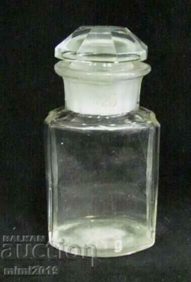 Γυάλινη φιάλη ιατρικής φαρμακοποιίας του 19ου αιώνα - 5