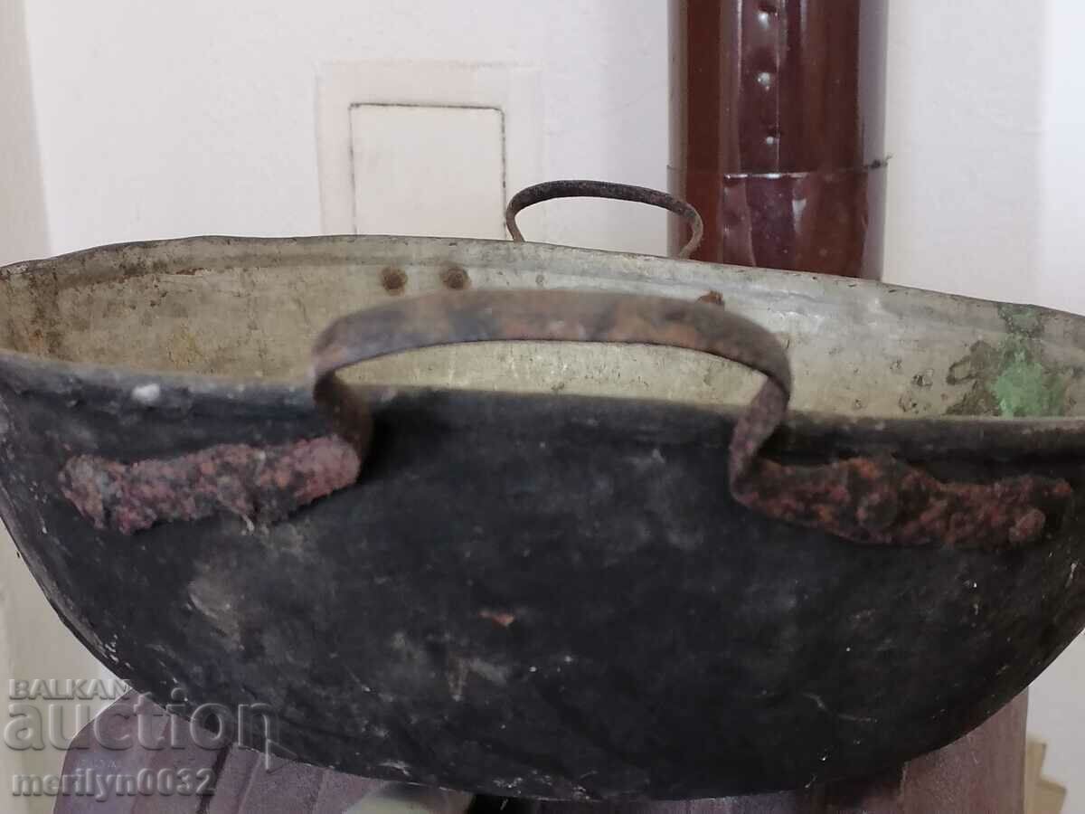 Стара медна тава, сахан, бакър, поднос, тепсия - 5 Стара медна тава, сахан, бакър, поднос, тепсия - 5