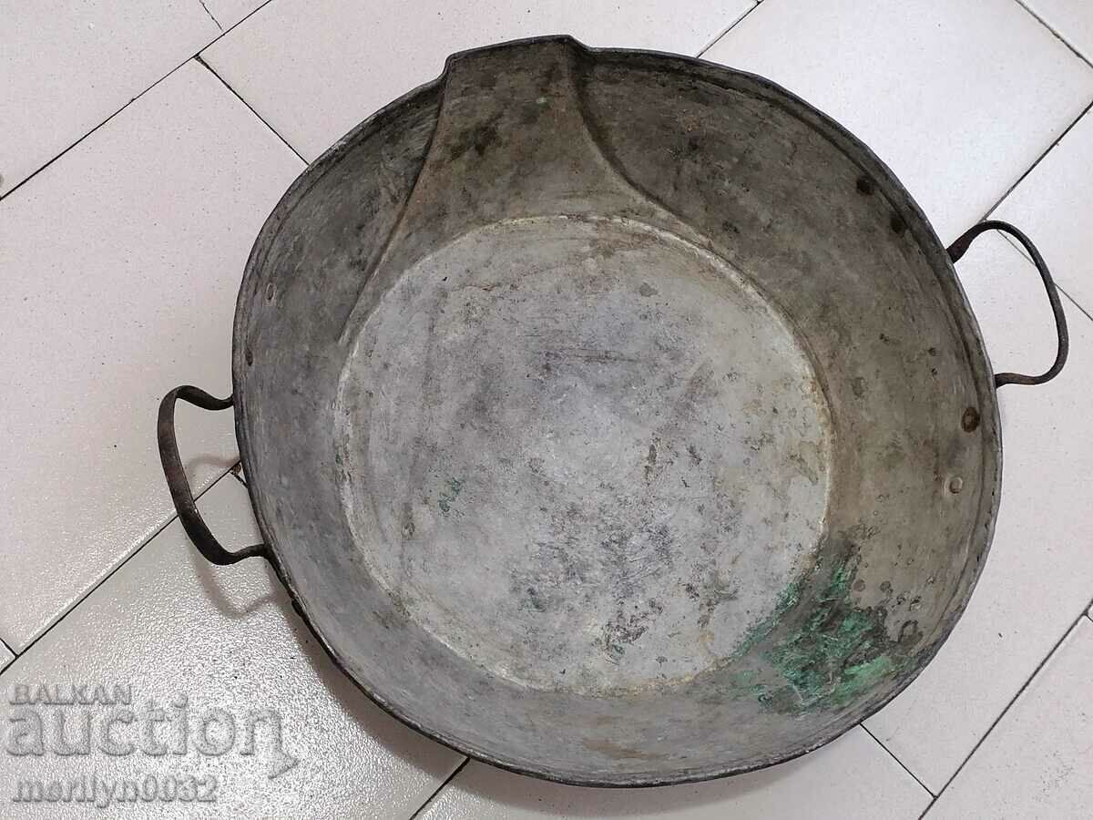 Стара медна тава, сахан, бакър, поднос, тепсия - 6 Стара медна тава, сахан, бакър, поднос, тепсия - 6
