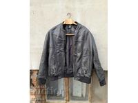 Old men's leather jacket