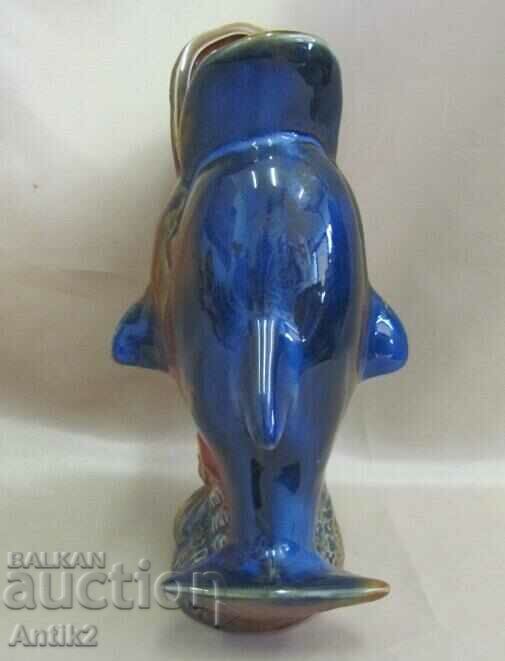 Auction Vintich Porcelain Figure - Dolphin Auction Vintich Porcelain Figure - Dolphin